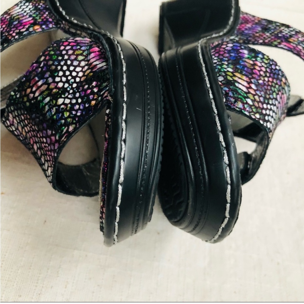 Alegria Colorful Patterned Sandals - Picture 9 of 16